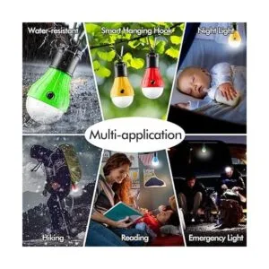 FLY2SKY Tent Lamp Portable LED Tent Light 4 Packs Clip_5