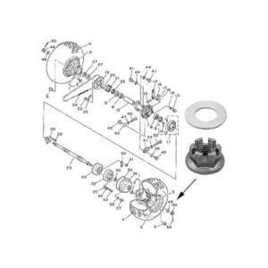 Motoparty Arandela de tuerca de castillo de eje trasero_2