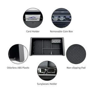 JOJOMARK Bandeja de consola central caja de_5