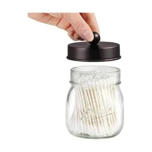 SheeChung Qtip Dispensador Acero inoxidable Bronce