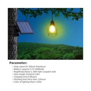 Bombillas solares de araña para colgar al aire libre_2