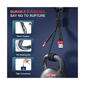 OIITH Cable de carga largo para iPhone con certificación_4