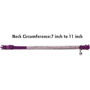 BoomBone Collar de gato con diamantes de imitación_5