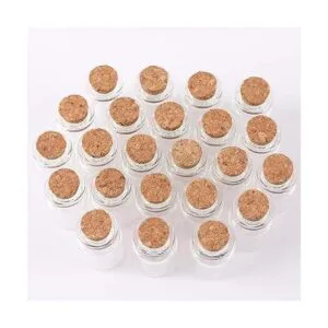 MaxMau 24 juegos de botellas pequeñas de vidrio de 0.2 fl_5