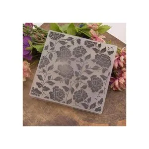 Carpeta de plástico con diseño de hojas florales para_3