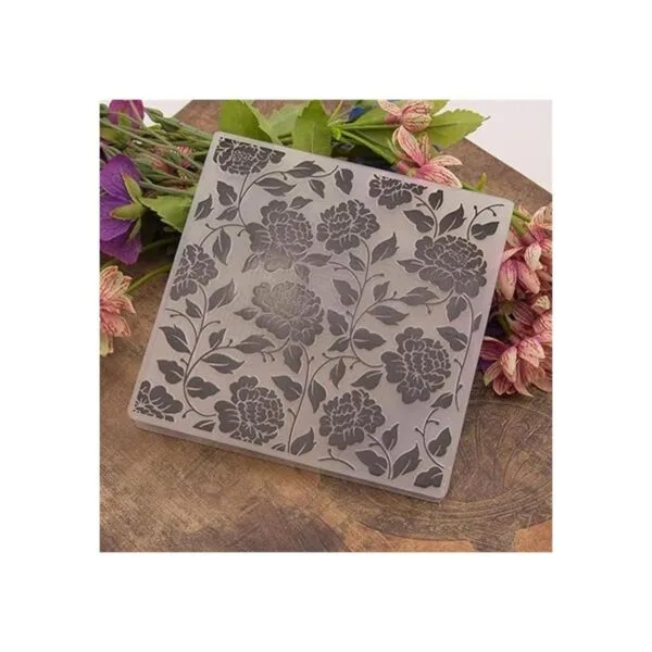 Carpeta de plástico con diseño de hojas florales para_3
