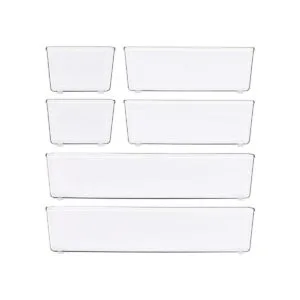 Simple Houseware Cajas organizadoras de plástico