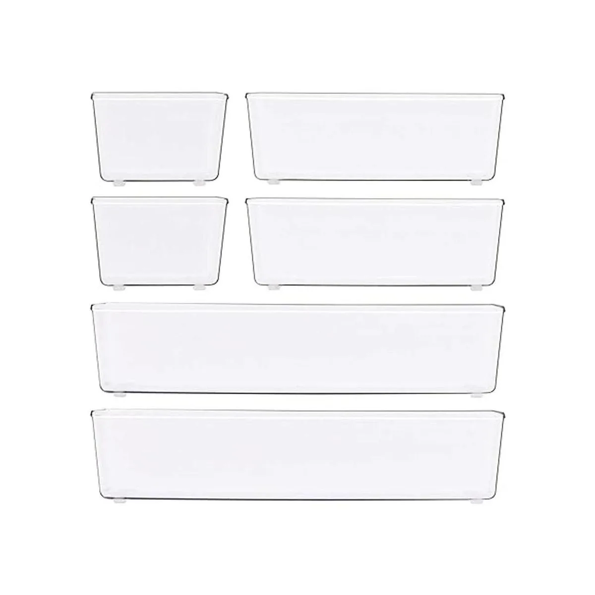 Simple Houseware Cajas organizadoras de plástico