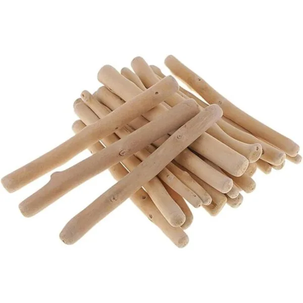 Prettyia Palitos de madera flotante naturales de 8.82 oz y