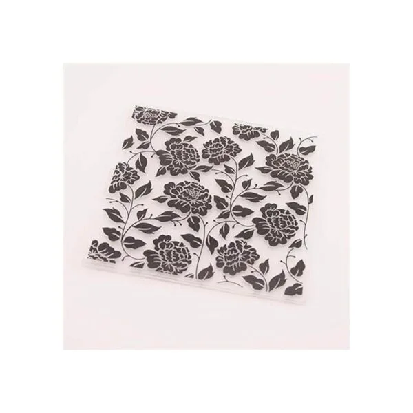 Carpeta de plástico con diseño de hojas florales para_4