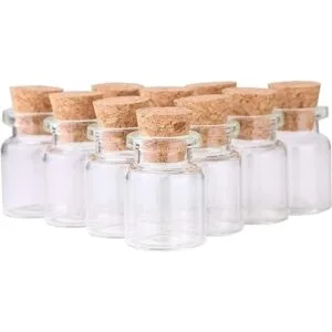 MaxMau 24 juegos de botellas pequeñas de vidrio de 0.2 fl_4