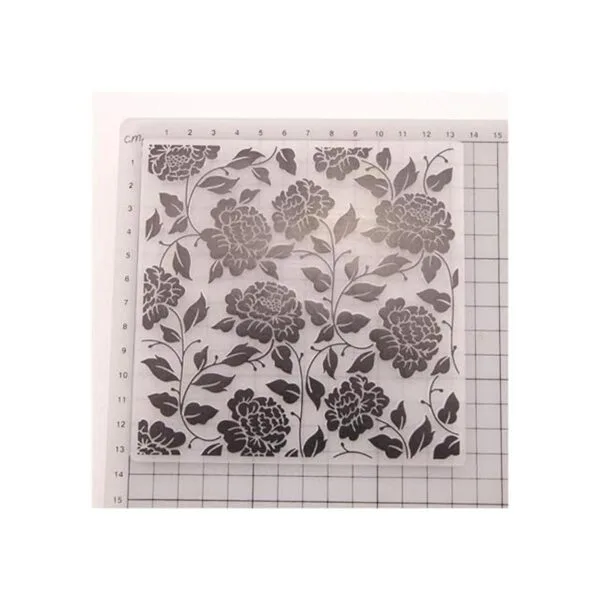 Carpeta de plástico con diseño de hojas florales para_2