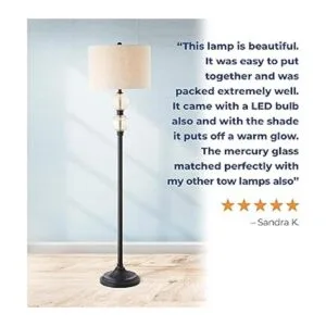 JONATHAN Y JYL1016A Lámpara de pie LED de vidrio y metal_4