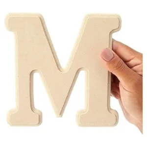 26 letras del alfabeto de madera para manualidades ABC de