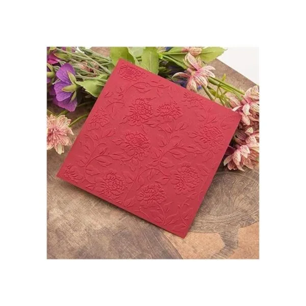 Carpeta de plástico con diseño de hojas florales para_5