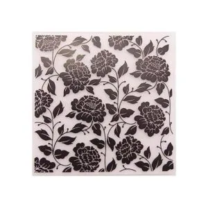 Carpeta de plástico con diseño de hojas florales para_1