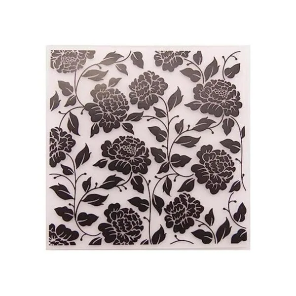 Carpeta de plástico con diseño de hojas florales para_1
