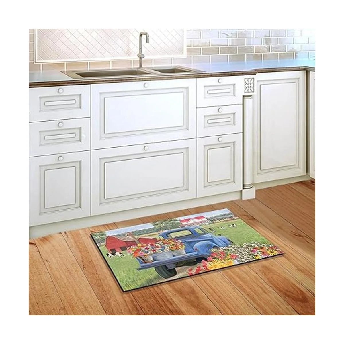 Day On The Farm Tapete de primavera para puerta para_3