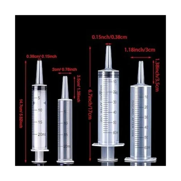 4 paquetes de jeringas de plástico con medición de_2