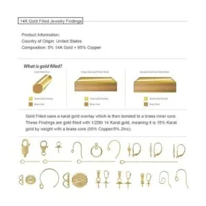 Benecreat 20 cierres de anillo de resorte con relleno de_6