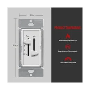 ENERLITES Interruptor de luz LED con regulador de_2