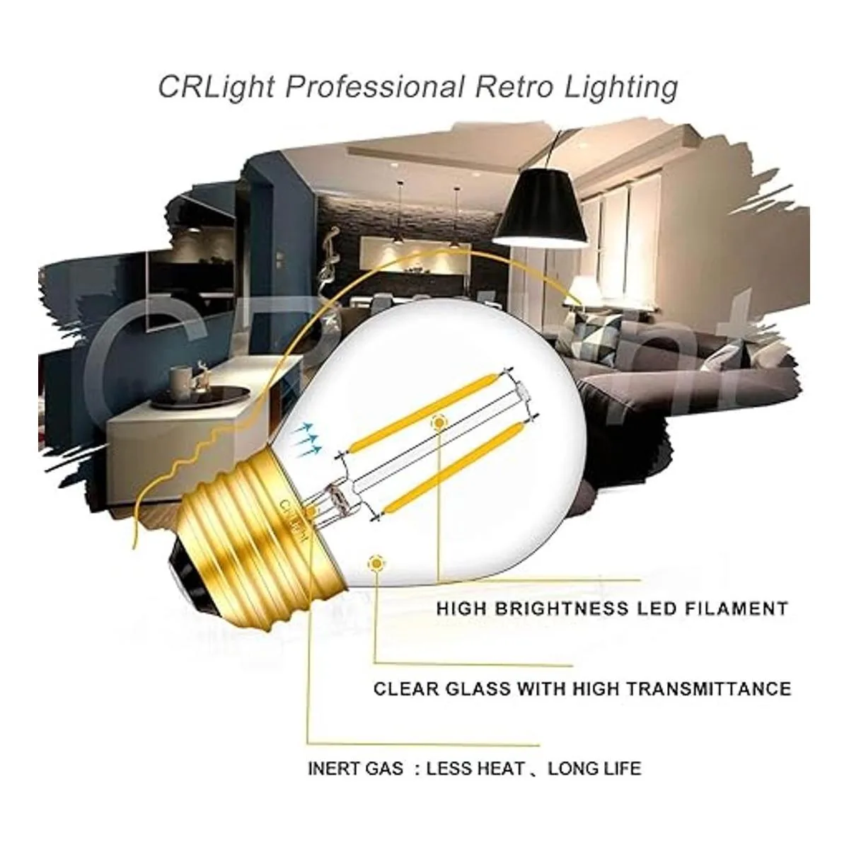 Bombilla LED de 2 W de 3000 K color blanco suave_2