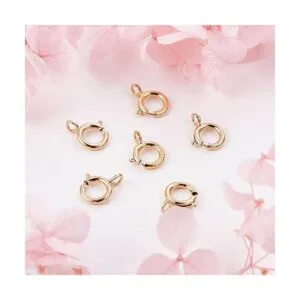 Benecreat 20 cierres de anillo de resorte con relleno de_5