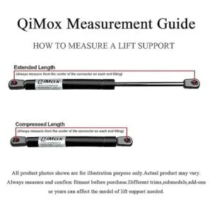 Qty 2 QiMox Soportes de elevación para capó delantero_2