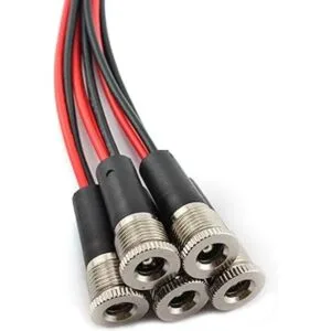 Tegg DC099A DC hembra montaje panel cable de carga roscado