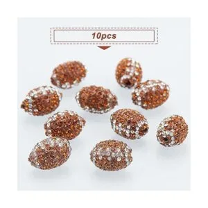 PH PandaHall Alrededor de 10 cuentas ovaladas de arcilla