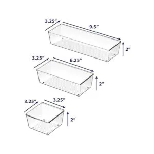 Simple Houseware Cajas organizadoras de plástico
