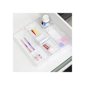 Simple Houseware Cajas organizadoras de plástico