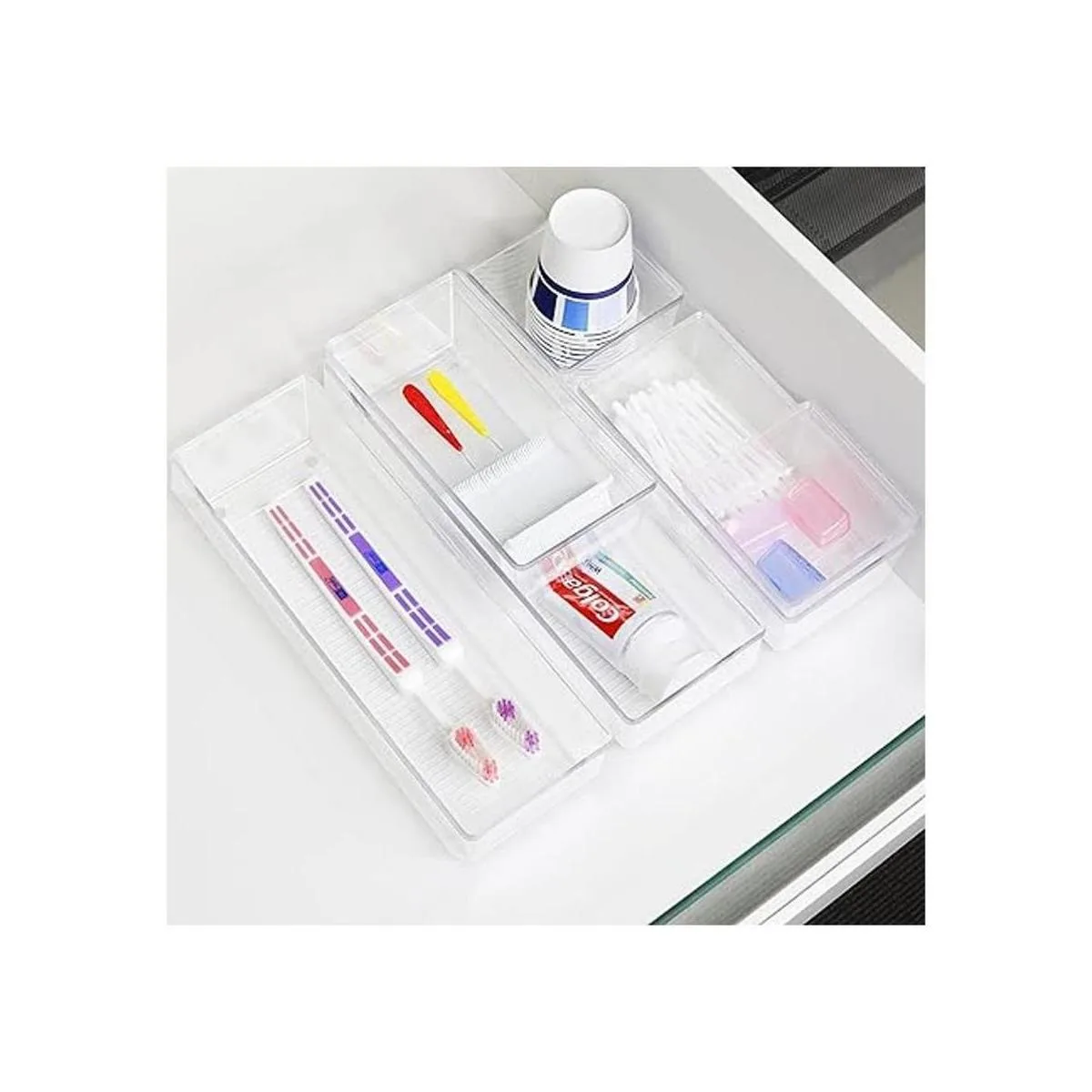 Simple Houseware Cajas organizadoras de plástico