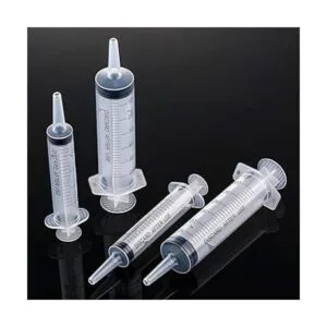 4 paquetes de jeringas de plástico con medición de_5
