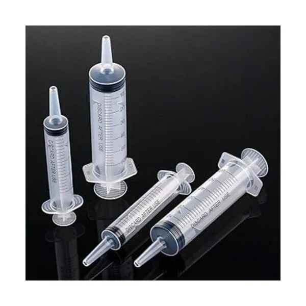 4 paquetes de jeringas de plástico con medición de_5