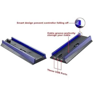 Kailisen Soporte con HUB y luz azul para PS4 Base_3