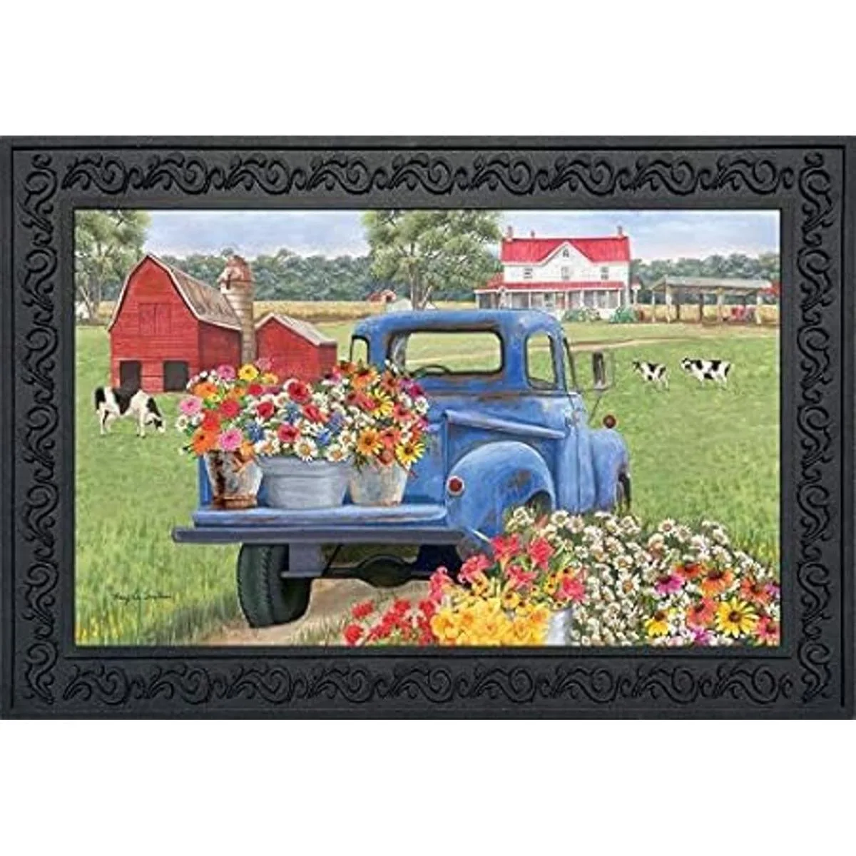 Day On The Farm Tapete de primavera para puerta para_2