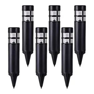 Luces solares de jardín para exteriores bolardo LED_1