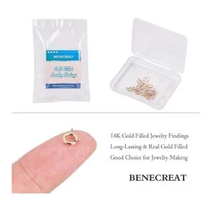 Benecreat 20 cierres de anillo de resorte con relleno de_3