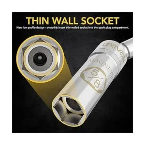 LEXIVON Bujía magnética giratoria de 58 pulgadas unidad