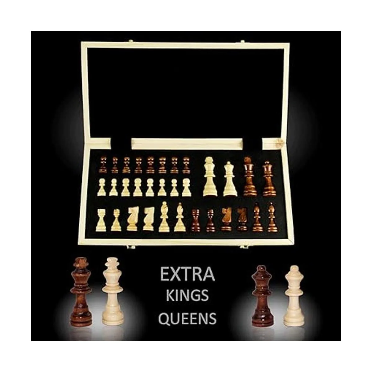 ASNEY Juego de ajedrez magnético mejorado juego de mesa_3