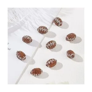 PH PandaHall Alrededor de 10 cuentas ovaladas de arcilla