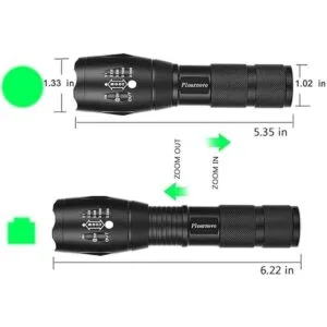Linterna de caza verde verde LED linterna verde luz de_4