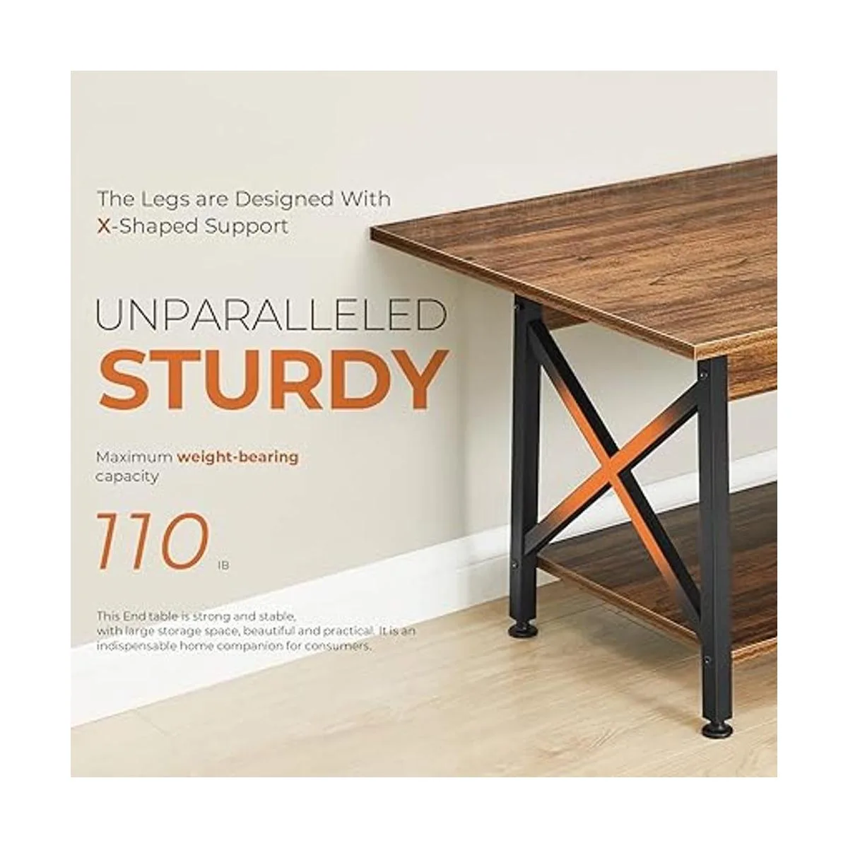 GreenForest Mesa auxiliar grande de 24 pulgadas de diseño_5