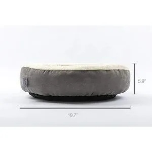 Cama estilo cojín redonda para gatos y perros de Loves_6