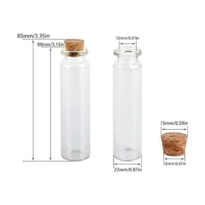 MaxMau Botellas de vidrio pequeñas de 0.7 fl oz frascos_3