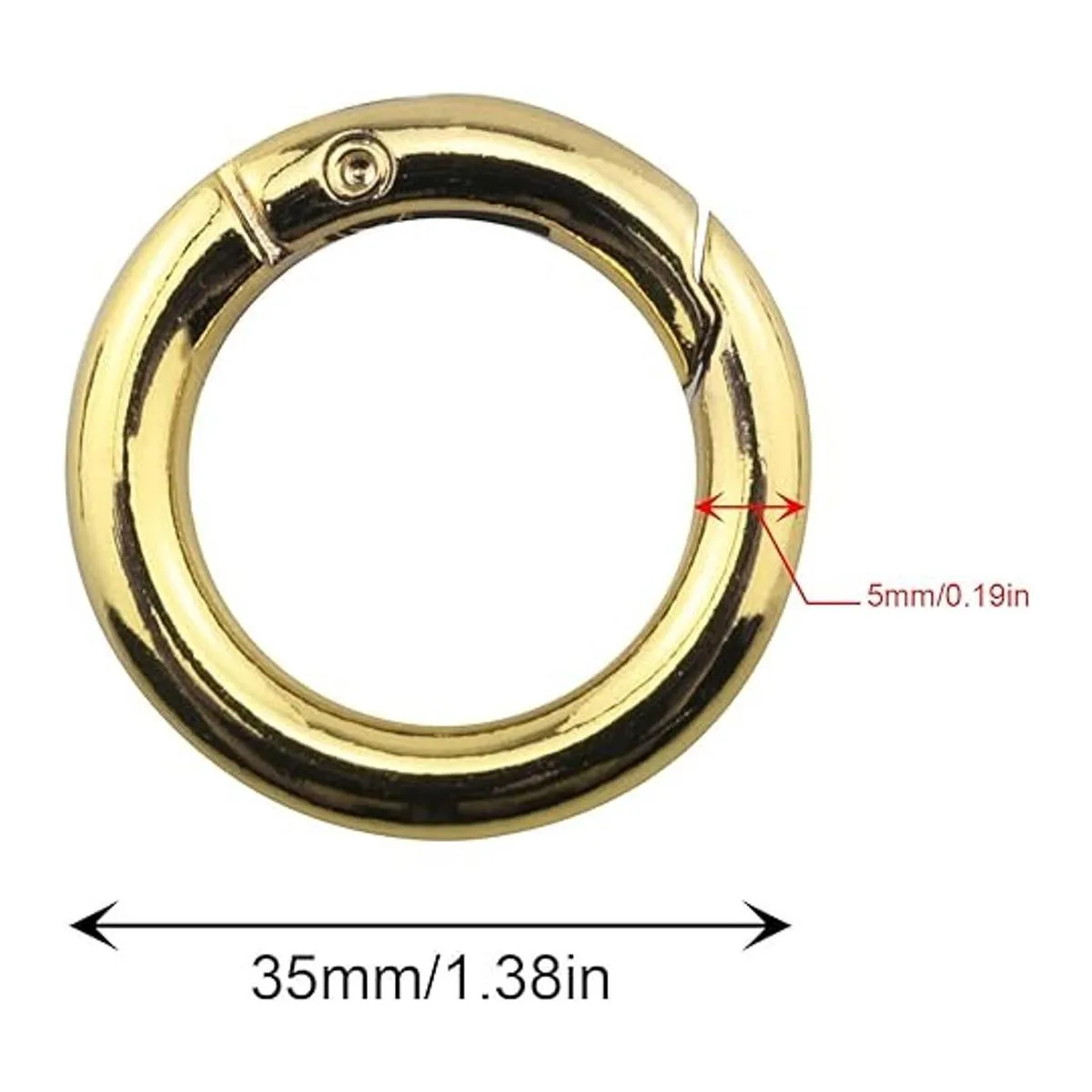 JCBIZ 6 ganchos de resorte redondos de 1.378 in para_2