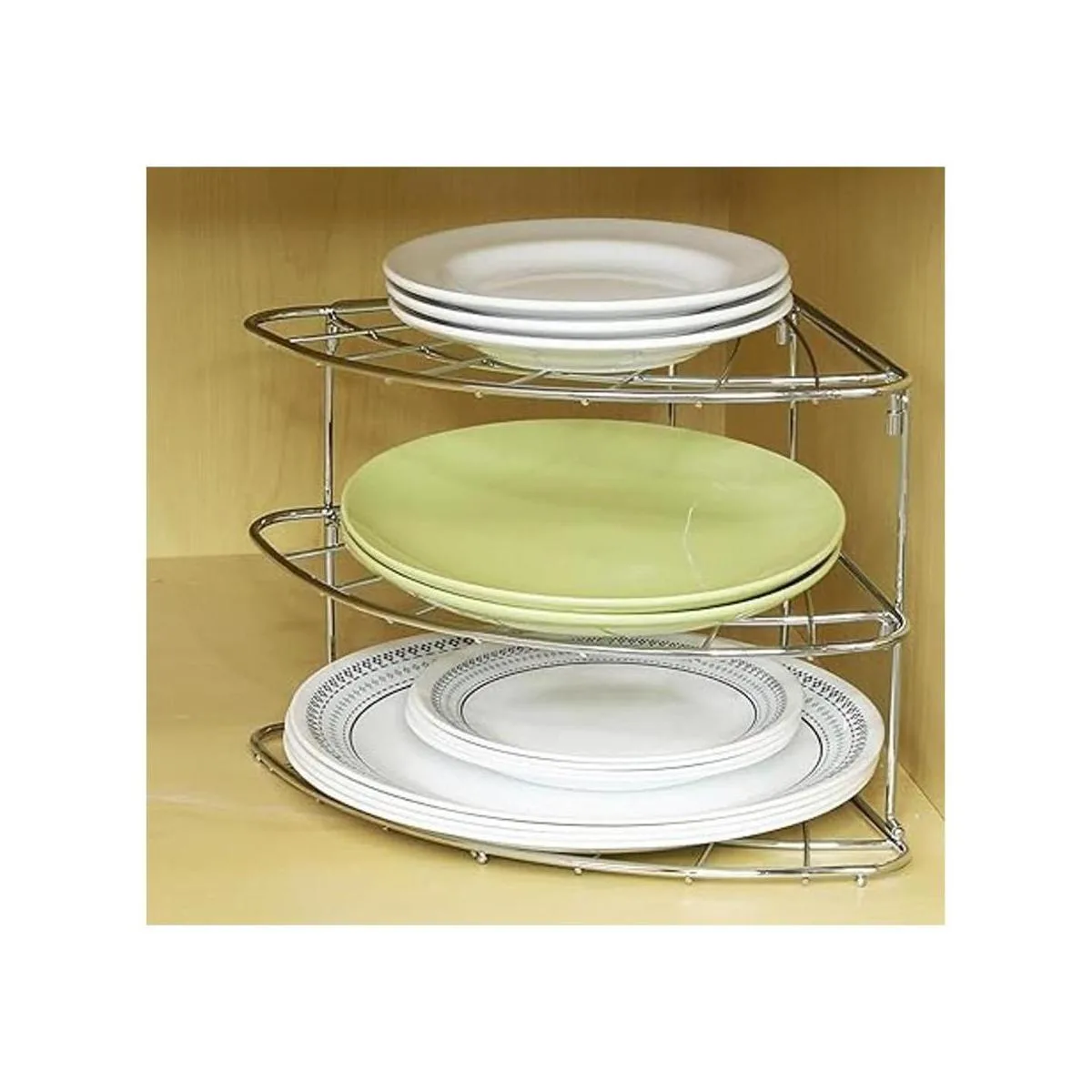 Organizador de estantes esquineros de mostrador de 3_4