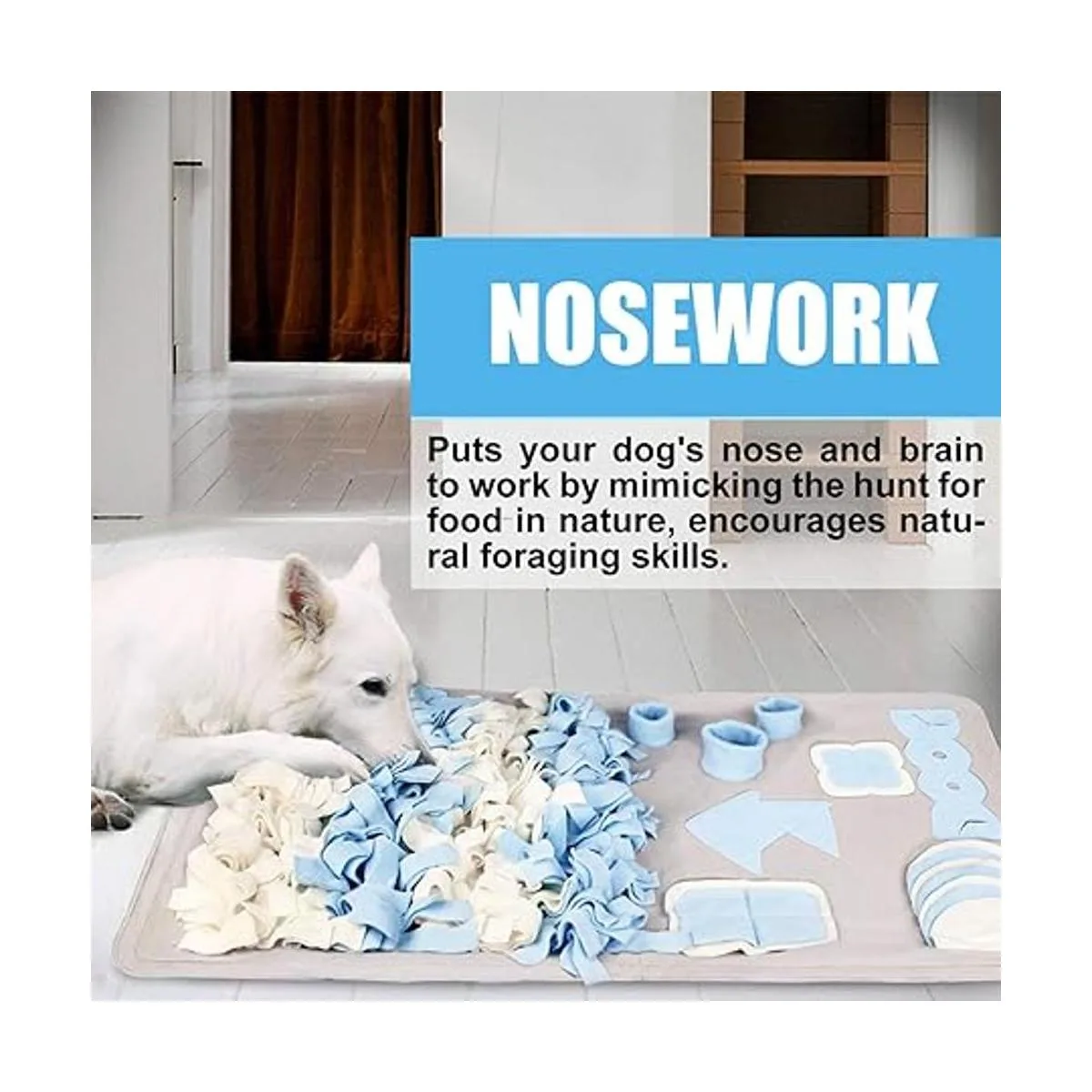 STELLAIRE CHERN Snuffle Mat for Small Large Dogs Nosework