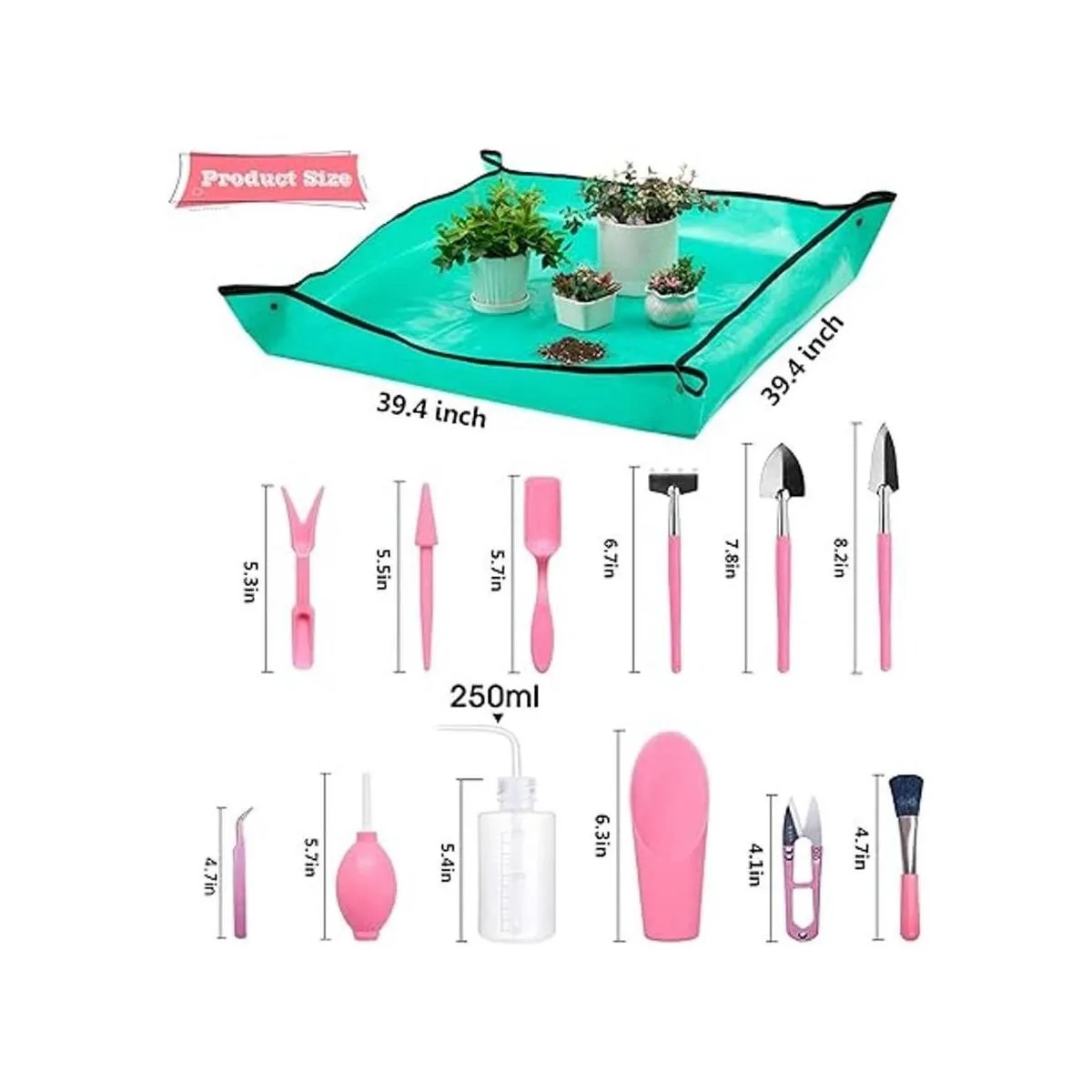 Melphoe Juego de 12 herramientas de jardinería para